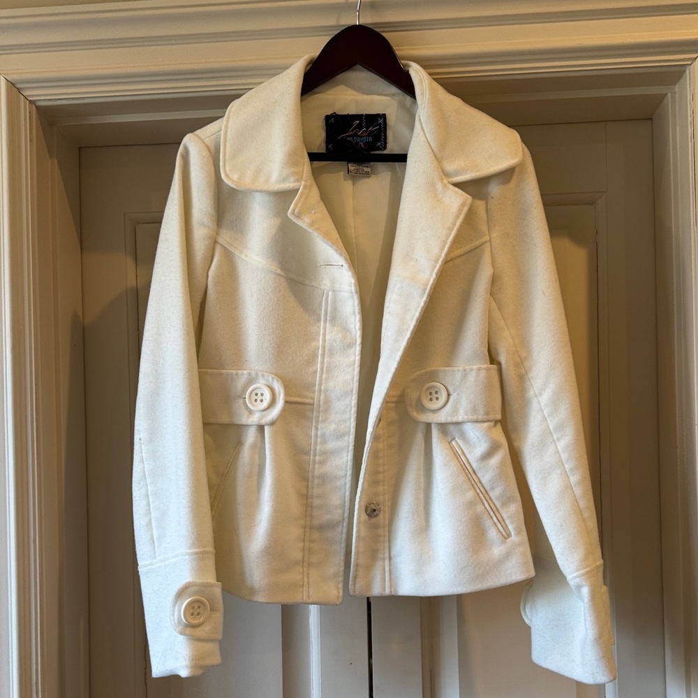 Angel Cream Pea Coat for Women